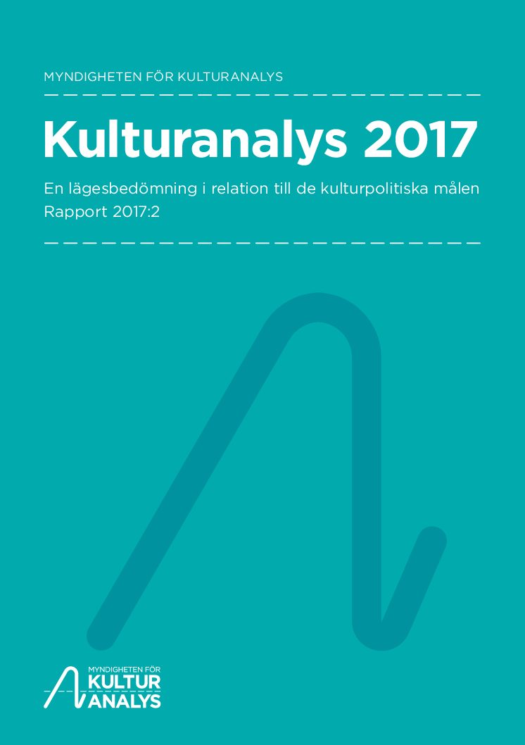 Omslagsbild Kulturanalys 2017