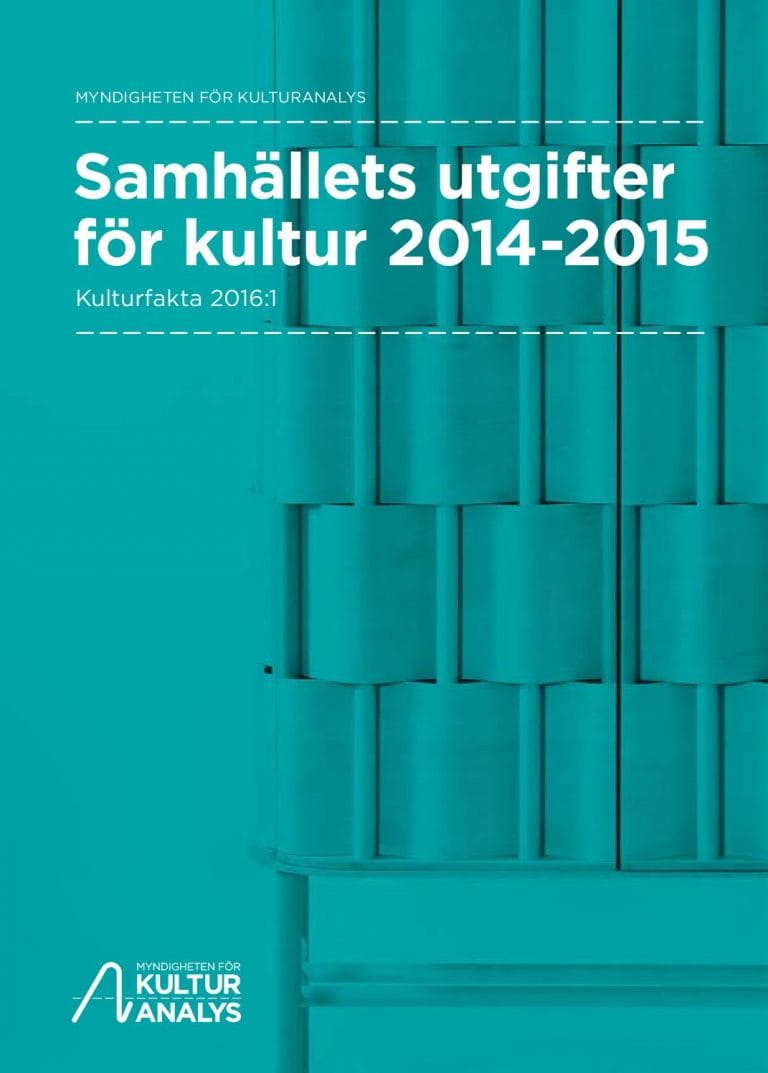 Samhällets utgifter för kultur 2014-2015